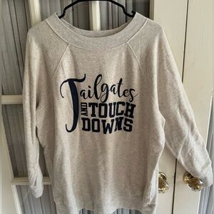 Tailgates and touchdowns sweatshirt